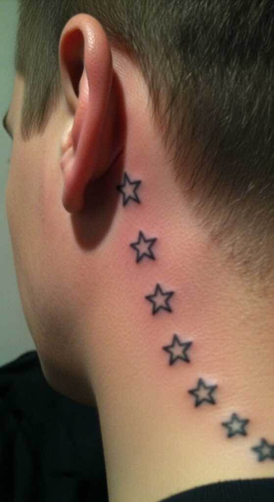 Behind the Ear Tattoo for Men 23 Behind the Ear Tattoo for Men 23