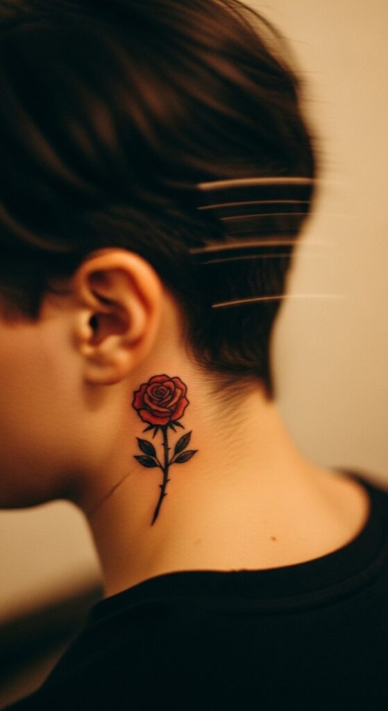 Behind the Ear Tattoo for Men 24 Behind the Ear Tattoo for Men 24