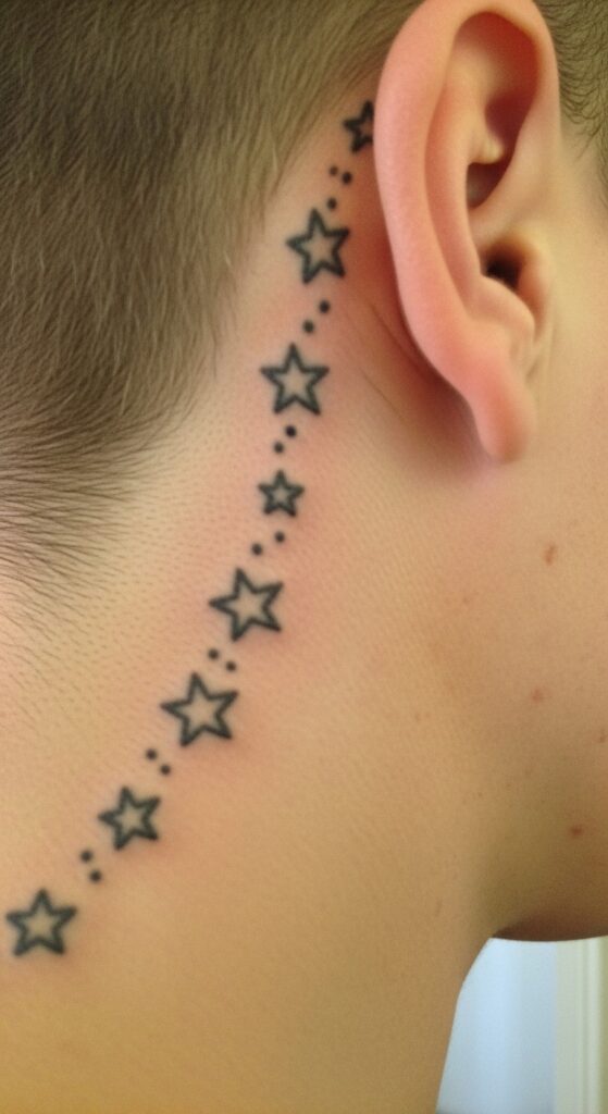 Behind the Ear Tattoo for Men 26 Behind the Ear Tattoo for Men 26