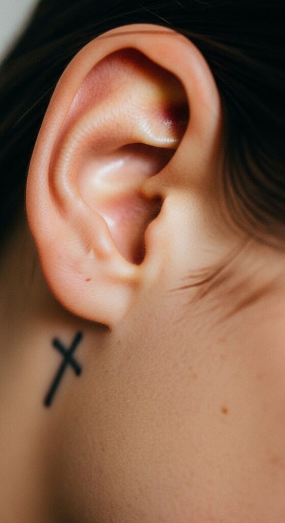 Behind the Ear Tattoo for Men 27 Behind the Ear Tattoo for Men 27