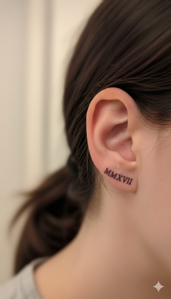 Behind the Ear Tattoo for Men 5 Behind the Ear Tattoo for Men 5