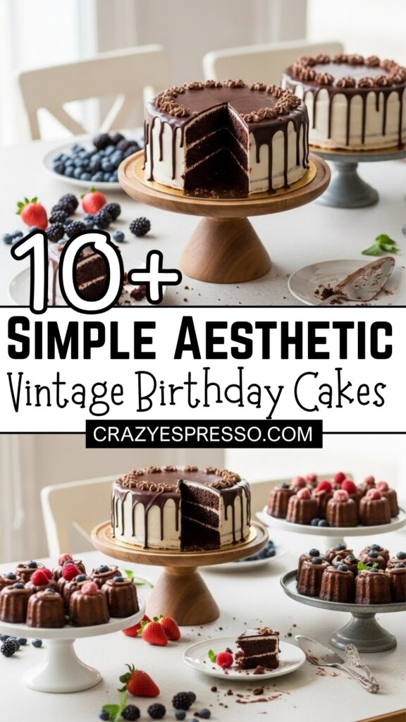 Simple Aesthetic Birthday Cakes Recipes 4 Simple Aesthetic Birthday Cakes Recipes 4