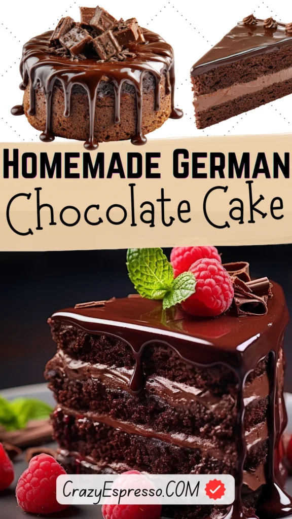 Homemade German Chocolate Cake Recipe